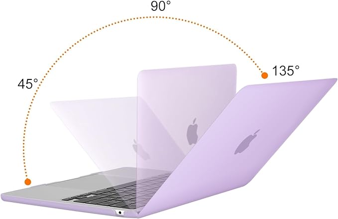 MOSISO Compatible with MacBook Air 13 inch Case M5 2026 M4 2025 M3 M2 2024-2022 A3449 A3240 A3113 A2681, Hard Shell&Keyboard Cover&Screen Film&Type C for MacBook Air 13.6 inch Case, Purple