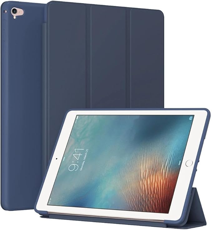Case for iPad Pro 9.7 Only (Model 2016) - Slim Lightweight Durable Trifold Stand Cover, Supports Auto Wake/Sleep, Blue