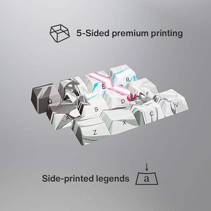 Team Liquid Star Wars Skywalker PBT Dye Sub Keycaps for Mechanical Gaming Keyboards, Cherry MX Switches, Custom Side Print, ANSI ISO Support, US Layout