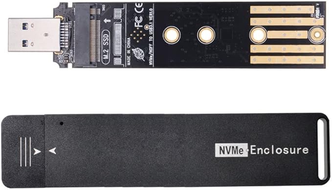 chenyang M.2 to USB 3.1 Adapter,NVME M-Key M.2 NGFF SATA SSD to USB 3.0 Type A Converter Adapter RTL9210B Chipset
