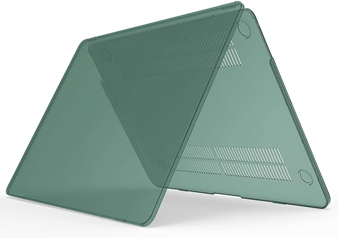 IBENZER Compatible with MacBook Pro 15 Inch Case 2019 2018 2017 2016 A1990 A1707, Hard Shell Case with Keyboard Cover & Type C Adapter for Mac Pro 15 Touch Bar, Midnitht Green, T15-MTGN+1TC