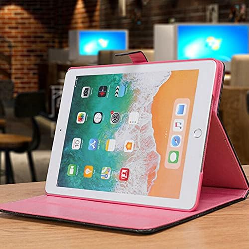 Changjia for iPad Pro 12.9 Inch Case 6th/5th/4th/3rd Generation (2022/2021/2020/2018),Crown Diamond Bling Cute PU Leather Smart Auto Sleep/Wake Stand Shockproof Protective Case for iPad 12.9",Rose Red