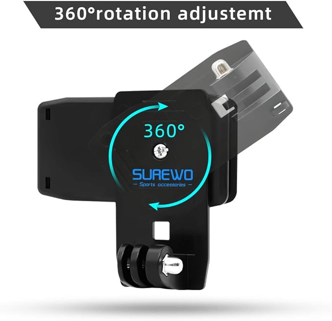 Backpack Strap Mount Quick Clip Mount Compatible with Gopro Hero 13/12/11/10/9/8/7/6(2018)/5 Black,DJI Osmo Action 5 pro/4/3/2 and More