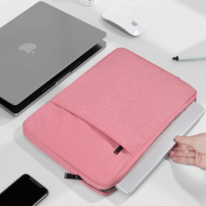 CAAORDKSO 11.6-12.3 Inch Laptop Sleeve for Lenovo 11.6" 300e 500e Chromebook, Dell Latitude 3190 11.6", Samsung Chromebook Plus 12.2", acer Chromebook Spin 511 11.6", 12-13" Microsoft Surface Pro,Pink
