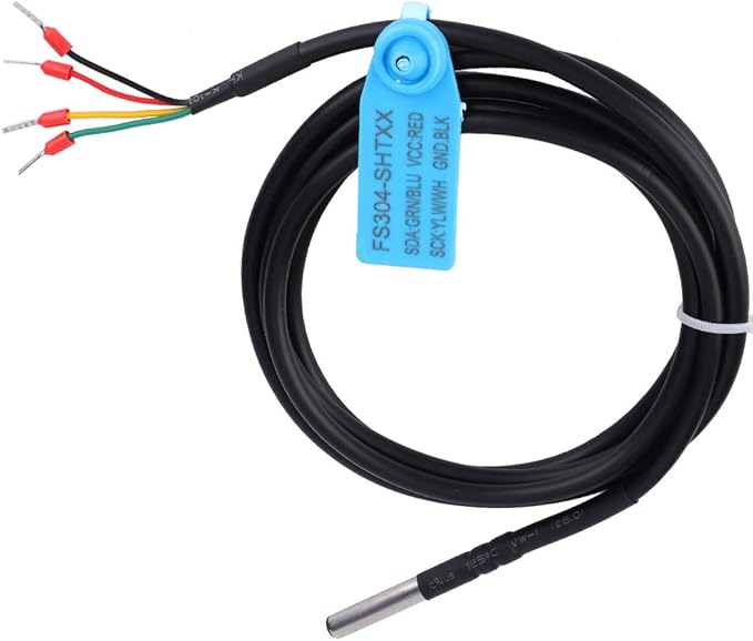 Digital Temperature Humidity Sensor Probe, Waterproof Humidity Sensor, Humidity Monitor with Stainless Steel Case for Farm.(SHT30)