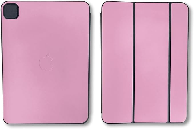 Skin Compatible with Apple Smart Folio for iPad Pro 11-inch (M4/M5) 2025 - Solid Pink - Premium 3M Vinyl Protective Wrap Decal Cover | Crafted in The USA by MightySkins