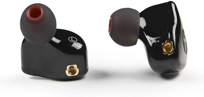 in Ear Monitor Headphones, HiFi Stereo IEM Earphones, Dynamic Dual Driver Wired Earbuds with Detachable Cable, Noise Canceling Headset for Singers Musicians Drummers Audiophile (Black)