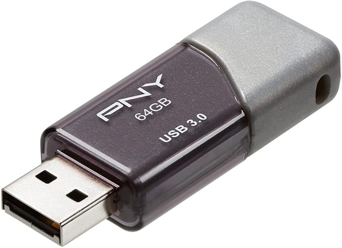 PNY 64GB Turbo Attache 3 USB 3.0 Flash Drive (Pack of 1)