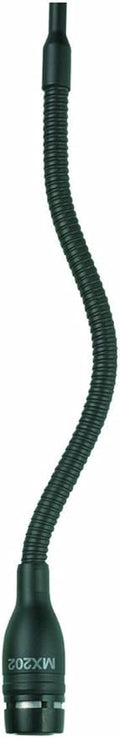 Shure Microflex MX202 Overhead Microphone - Black, Supercardioid Condenser Mic with 3 Pin XLR Connector, Preamp Included (MX202B/S)