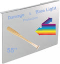 VizoBlueX 55 inch Blue Light and Damage TV Screen Protector. Protection Shield & Anti-Blue Light Filter Blocking UV for LCD LED 4K OLED QLED (48.4 x 28.5 inch)