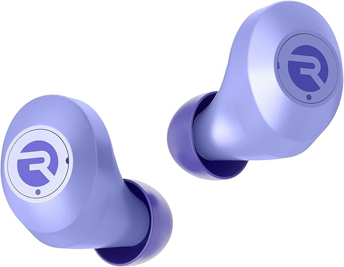 Raycon Everyday Classic Bluetooth Wireless Earbuds + Microphone with Active Noise Canceling, Sweat & Water-Resistant Earphones, Ear Buds Wireless Bluetooth 32 Hours Playtime (Purple)