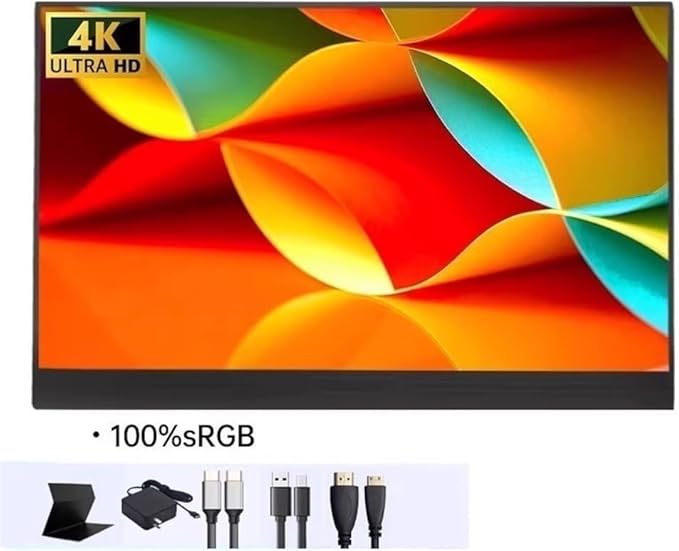 Portable Monitor for Laptop 13.3-inch Portable 4K Display Mobile Phone External Laptop Secondary Screen Portable Gaming Monitor
