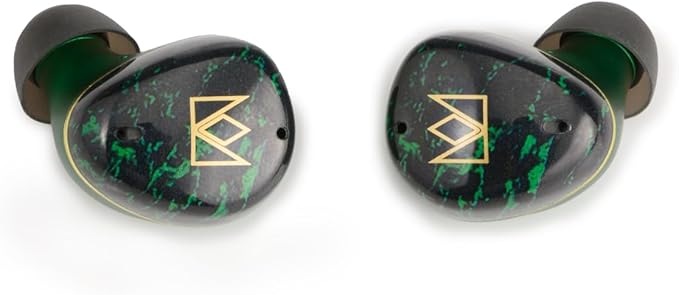 Noble Audio FoKus Rex5 True Wireless Stereo Bluetooth in-Ear Headphones with Microphone, Sound Personalization（Green）