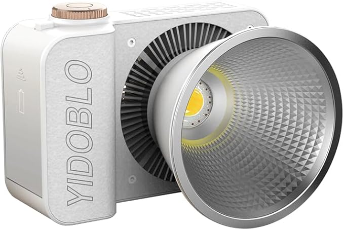 ZC-100BI 100W COB Video Light with Bowens Mount,10000Lux/m 2700K-7500K Bi-Color Camera Light with 10 Scenario Simulations Control Continuous Lighting for Photography (ZC-60C+ kit)