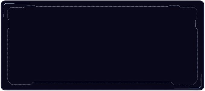 Pixio Mouse Pads - 36 x 16 inch XXL Light Border Dark Blue Multifunctional Large Desk Mats for Gaming, Office, Desktop Anti-Slip Waterproof Washable Computer Mouse Mat