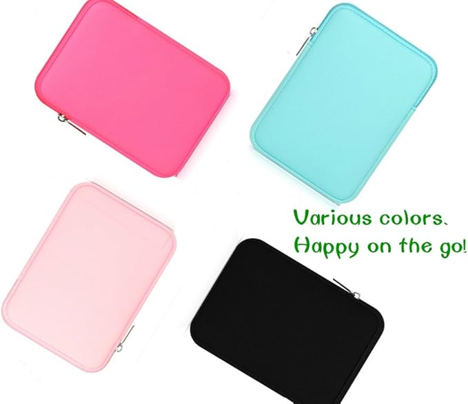 9-10 Inch Tablet Sleeve Bag, HannyBoo Protective Neoprene Zipper Case Cover for iPad 9.7 2018, iPad Pro 9.7, iPad 4/3, iPad Air 2, Surface Go, Galaxy Tab S3 9.7 inch, iPad 6th Generation - Light Blue