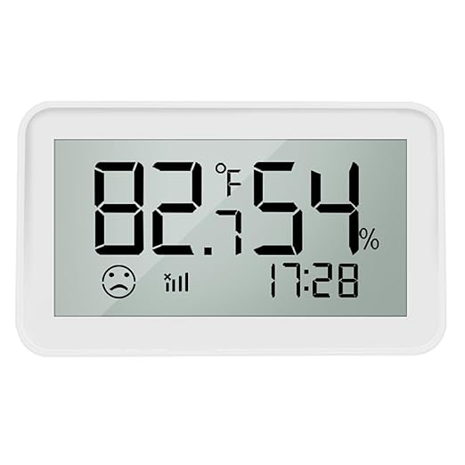 Wengart Zigbee Temperature Humidity Sensor with LCD Display, Indoor Thermometer Hygrometer for Home Assistant, Alexa (Hub Required), Remote Monitoring for Guitar Case, Humidor & Greenhouse, SZT04E_Z