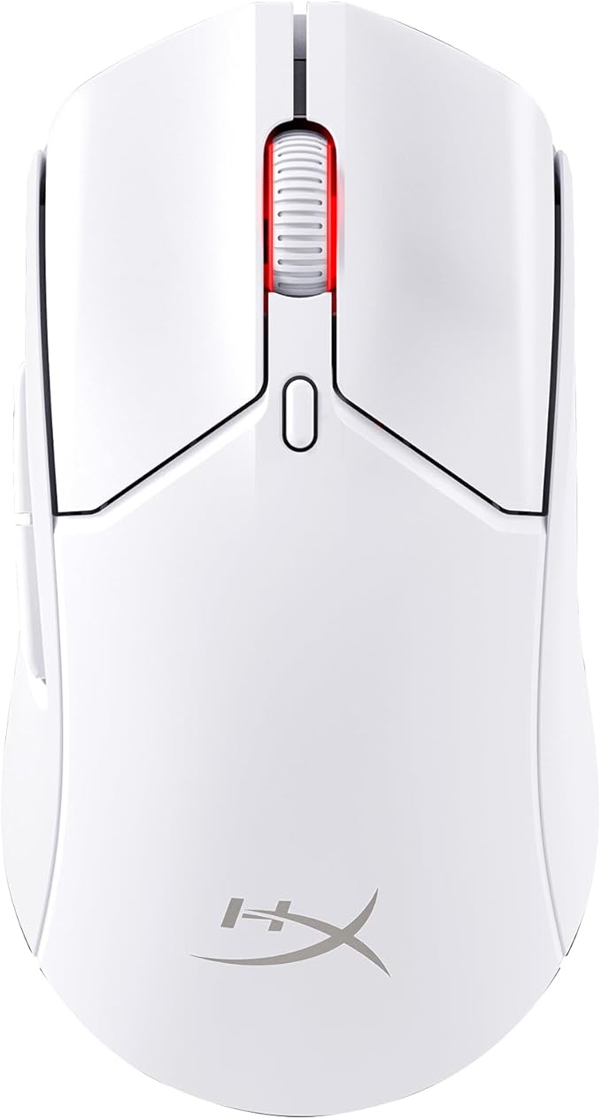 HyperX Pulsefire Haste 2 – Wireless Gaming Mouse- Ultra Lightweight, 61g, 100 Hour Battery Life, Dual Wireless Connectivity, Precision Sensor - White