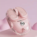 SEUNKWANG EWEADN Q9 Wireless Clear Mouse Dual Mode Bluetooth & 2.4G USB Computer Mouse with RGB Lighting, Silent Clicks, Multi-Device Compatibility for Laptop, PC, MacBook, iPad Cute Mouse-Pink
