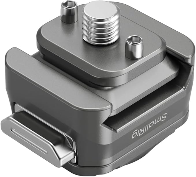 SmallRig HawkLock H21 Universal Quick Release Mount Plate Kit, Dual-Direction QR-Slide NATO Rail with Anti-Deflection 1/4"-20 Screw, Load up to 5kg / 11lb for Cameras, Monitors, Action Cameras - 4491
