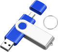 16GB Type-C & USB2.0 Flash Drive 1PCS, EASTBULL 2-in-1 FAT32 USB C Flash Drive Bulk Type-C Thumb Drives OTG Memory Sticks Compatible with Smartphones, Computers, Tablets, Mac (Blue, 16GB)