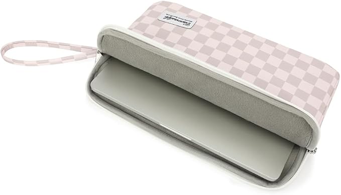 15.6-inch Notebook case, Waterproof and Shockproof Protective Computer case, can be Used to Cover Shopping cart Cases. The Notebook is Compatible with Lenovo, ASUS and HP (Neutral Checker)