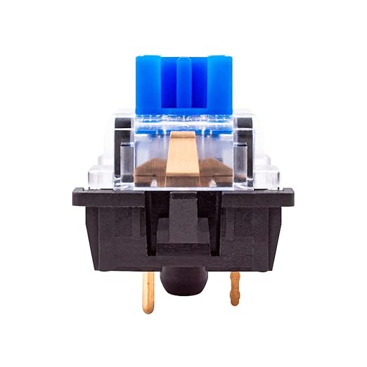 OUTEMU Keyboard Switches, Pack 65 -Clicky&Tactile - DIY Replacement MX Switches for Mechanical Gaming Keyboard - Blue