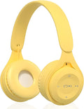 Upgraded Hybrid Noise Cancelling Headphones with Transparent Modes Wireless Bluetooth with Mic Deep Bass Soft-Earpads Hi-Fi Audio Comfortable Fit Long Playtime for Home Office Travel Over Ear Yellow