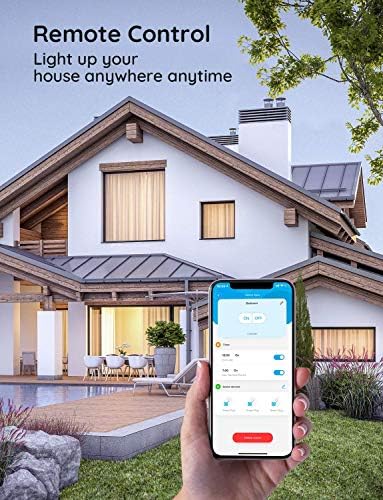 Govee 4 Pack Smart Light Bulbs, WiFi Bluetooth Color Changing with Smart Plug, Compatible with Alexa & Google Assistant, Multicolor LED, 60W Equivalent, 4 Count, E26 Base