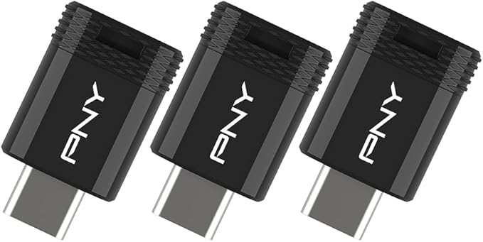 64GB PNY Elite-X Fit Type-C USB 3.2 Flash Drive – Up to 200MB/s Read, Advanced Performance, Convenient Portable Data Storage, Ultra Compact Fit Design, Type-C Connector, 3-Pack