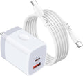 Charger for Samsung Galaxy A37 A57 A17 A56 A26 A36 5G, Fast Phone Charger Wall Adapter Charging Plug Block with 6ft USB C Cable for S25 S24 S23 S22 Ultra 5G S21 FE S10 S10e S9 S8 Plus