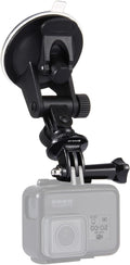 PULUZ Suction Cup Mount for Gopro Car Mount, Adjustable Vehicle Window & Windshield Mount Holder, Compatible with GoPro Hero 12 11 10 9 8 7/Insta360 X3 x2/DJI OSMO Action Camera Mount