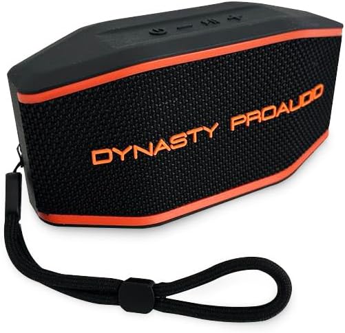 DYNASTY PROAUDIO SB-108 Portable Bluetooth 5.3 Speaker with IPX7 Waterproof, Wireless Stereo Pairing, Enhanced Immersive Bass, Supports for AUX/TF-Card, for Outdoor, Camping and Travel (Black)