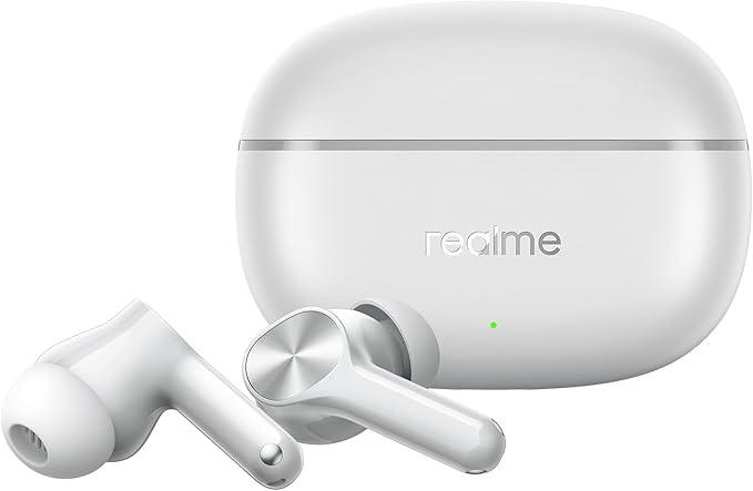 realme Buds T200 Lite Bluetooth in Ear Earbuds,4 Mic, AI ENC for Calls,48 Hours Total Playback with Fast Charging and Ultra Low Latency Gaming TWS, Google Fast Pair, with mic - (Gray)