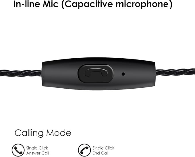 in Ear Monitor Headphones, HiFi Stereo IEM Earphones, Dynamic Dual Driver Wired Earbuds with Detachable Cable, Noise Canceling Headset for Singers Musicians Drummers Audiophile (Carbon Fiber)