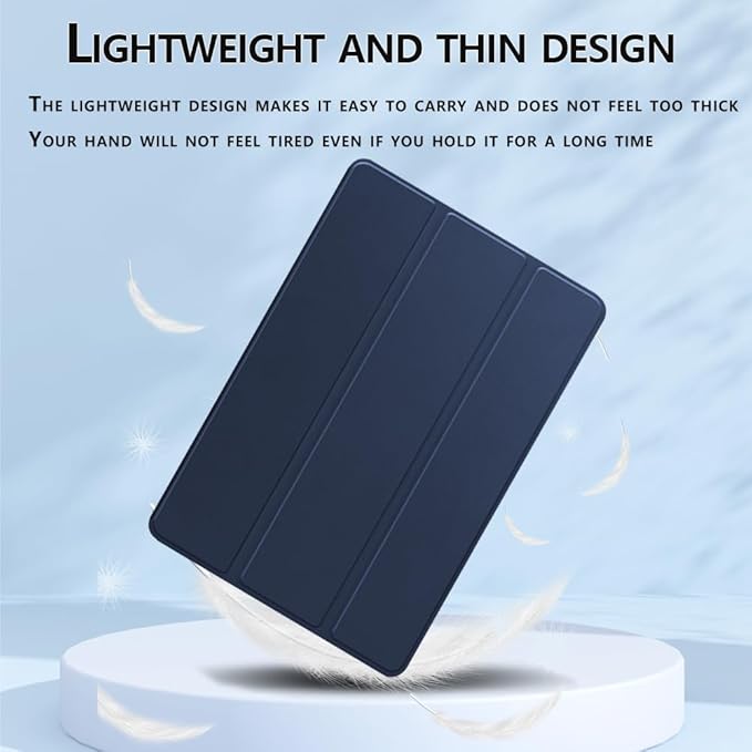 [NSFN] for TCL NXTPaper 11 Plus Tablet Case,TCL Tablet 11.5Inch Case, Ultra Thin, Protective Case, Trifold, Magnetic Closure, Stand, Shockproof, Ultra Lightweight, with Pencil Holder, Sea Blue
