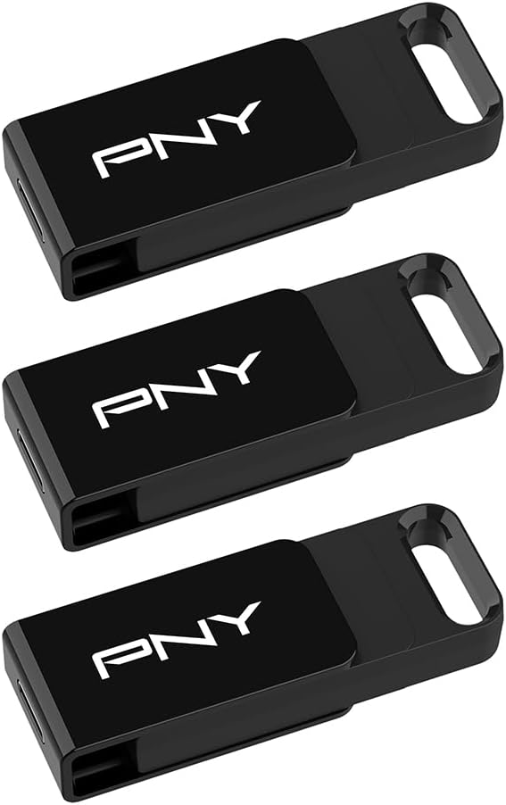 128GB Elite Type-C USB 3.2 Flash Drive – Up to 120MB/s Read, Up to 10x Faster Write Than USB 2.0, Reliable Design, Durable & Portable for Everyday Store & Share, Type-C Connector, 3-Pack