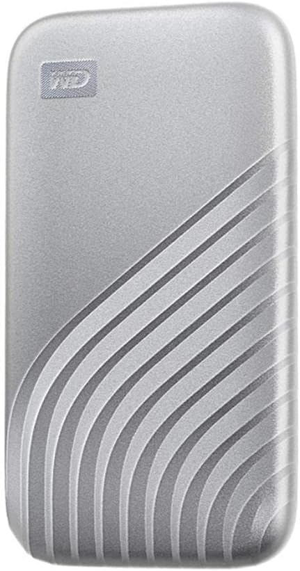 WD 2TB My Passport SSD Portable External Solid State Drive, Silver, Sturdy and Blazing Fast, Password Protection with Hardware Encryption - WDBAGF0020BSL-WESN