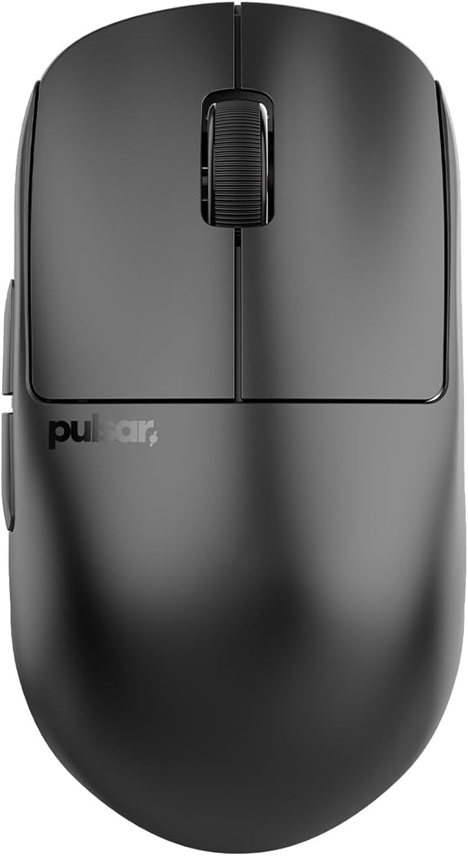 Pulsar Gaming Gears X2H v3 Wireless Gaming Mouse, Ultra Lightweight 1.87 oz (53g), Symmetrical, Optical Switch, 32000 DPI, 750 IPS, XS-1 Sensor, 8k Compatible (Mini, Black)