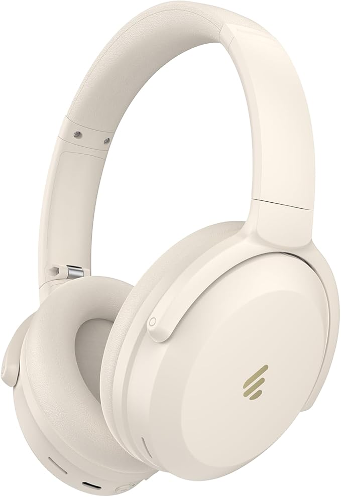 Edifier WH700NB Pro Wireless Over-Ear Headphones with Active Noise Cancellation, Hi-Res Audio, Bluetooth V5.4, Multi-Point Connection, Al Clear Calls, Fast Charging, Foldable - Ivory