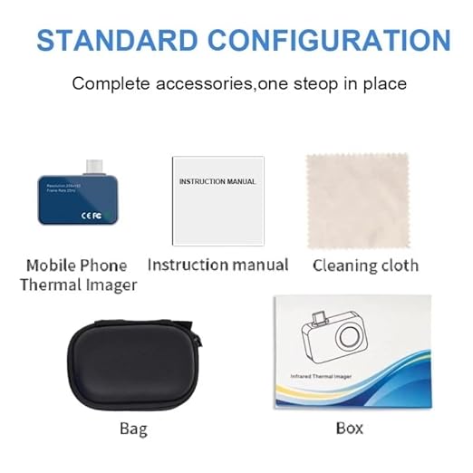 TOOLTOP T7 - Thermal Imaging Camera for Android Smartphones USB-C Portable Mini Thermal Imaging Camera 256 * 192 25Hz Type-C Thermal Imager Used with Mobile APP (T7 - Standard)