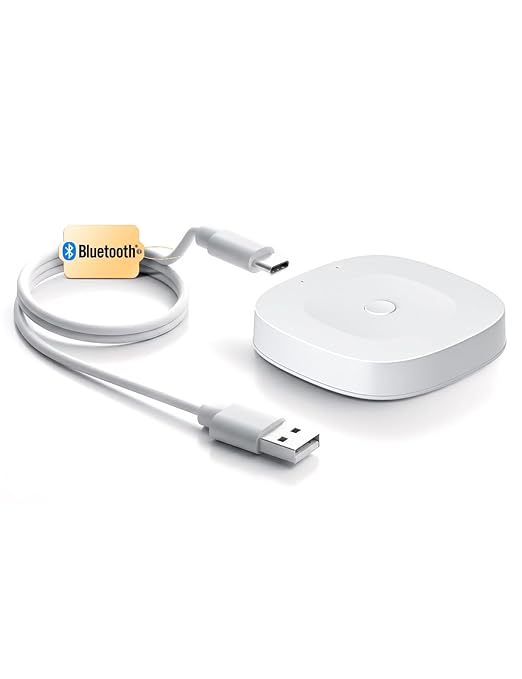 Add MOES FingerBot Tuya Bluetooth Hub Link FingerBot to Wi-Fi (Support 2.4GHz) Compatible with Alexa, Google Home, IFTTT and Timmer Control. One Gateway Can Connect Multiple FingerBots