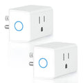 ELEGRP Matter Supported Mini Smart Plug, Smart Outlet 15A/1800W Max, Compatible with Apple Home, Siri, Alexa, Google Home, SmartThings, Compact Design, UL Certified, 2.4G Wi-Fi Only, White, 2 Pack