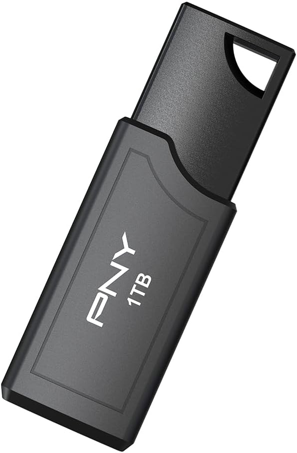 PNY PRO Elite V3 1TB USB 3.2 Gen 2 Flash Drive – Up to 1000MB/s Read, Up to 800MB/s Write, Extreme Performance for Professional Data Storage and Transfers, Premium Metal Design, Type-A Connector