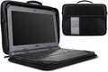 iBenzer Stay in 11 Inch Shockproof Protective Always On Laptop Sleeve Case for 11.6 MacBook, Chromebook, Ultrabook, Black LS-BPS-0111BK