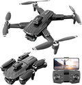Drone with Camera 4K, 150° Adjustable Lens Foldable RC Quadcopter, Brushless Motors, Night Vision, Shock Absorbing, Obstacle Avoidance, One Key Take Off, 2 Batteries