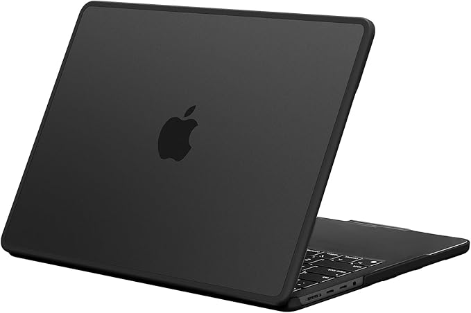 BlueSwan Anti-Cracking Hard Shell Case Compatible with MacBook Pro 14-inch M5 2026 2025-2021 Release M4 M3 M2 M1 Pro/Max Chip, Anti-Fingerprint Soft TPU Bumper, Frosted Black
