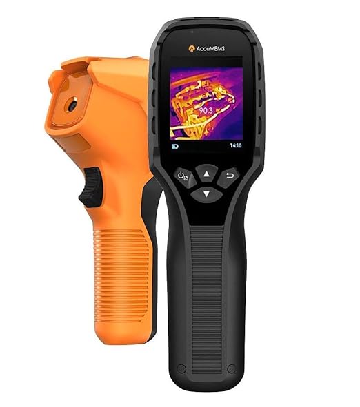 GT14S Thermal Imaging Camera with Thermometer Mode, Ultra-Light 240g, -4°F~1022°F Range, 14H Runtime, Live Tracking with Edge-Enhanced Display, Infrared Camera for HVAC/Electrical Inspection