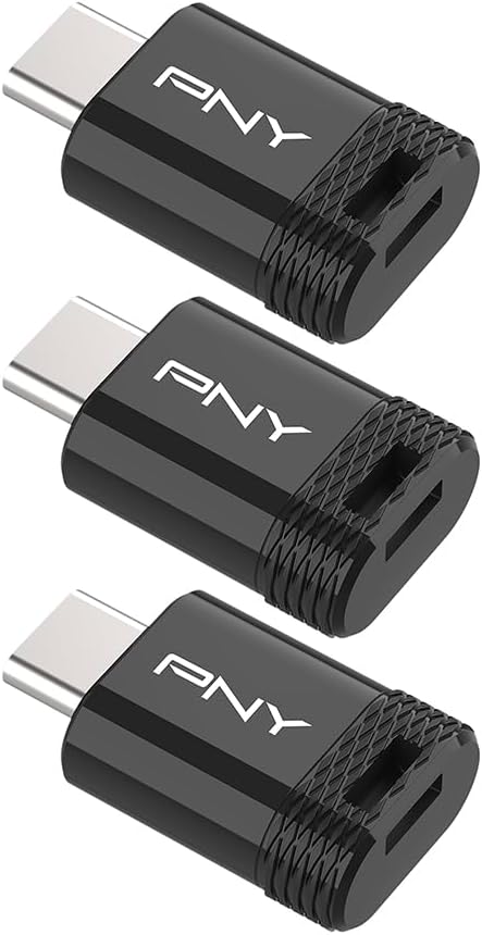 64GB PNY Elite-X Fit Type-C USB 3.2 Flash Drive – Up to 200MB/s Read, Advanced Performance, Convenient Portable Data Storage, Ultra Compact Fit Design, Type-C Connector, 3-Pack