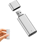 Voice Recorder 64GB Digital Voice Activated Recorder USB Recording Device with Noise Reduction 750Hrs Rechargeable Small Pocket Audio Recording Devices for Lectures, Meeting, Class (Silver)